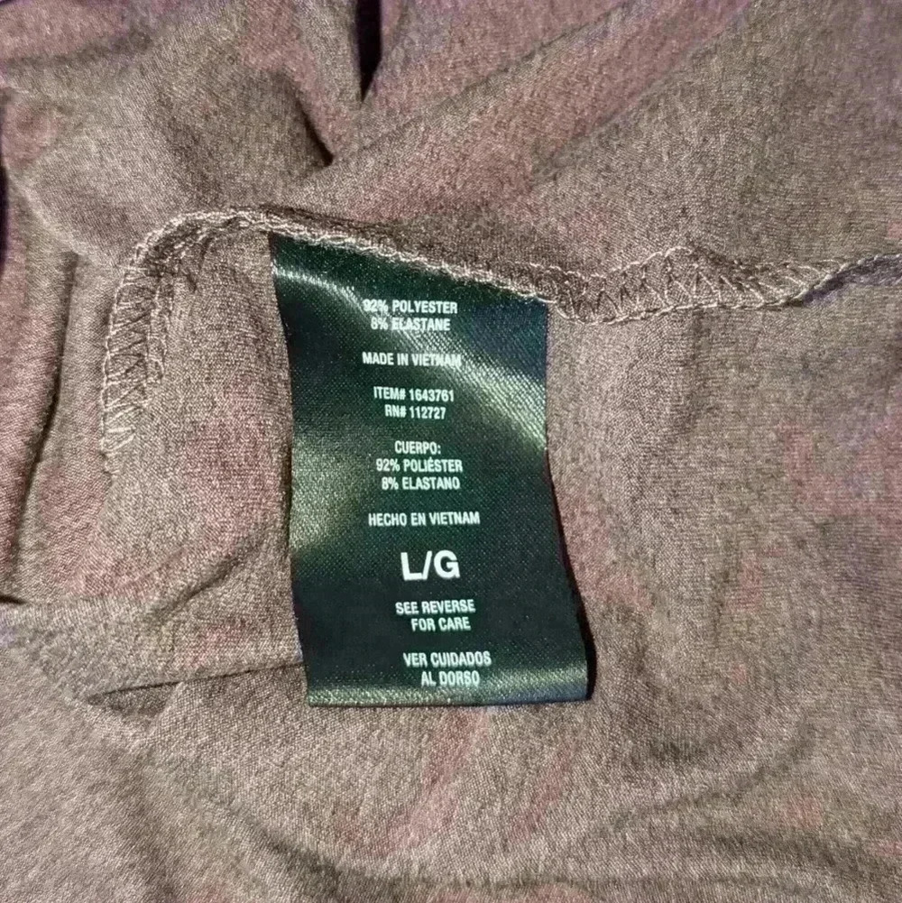 LukkaLux Brown Long sleeve Shirt Super Soft Material Size Large - Picture 3 of 3